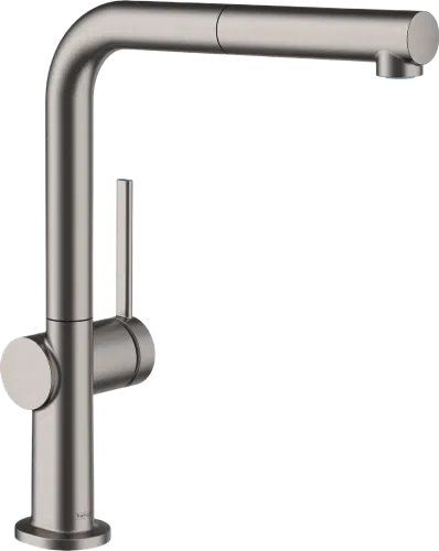 Змішувач для кухні Hansgrohe Talis M54 чорний матовий хром 72809340 з висувною лійкою