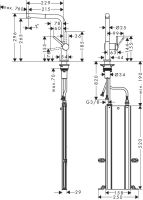 Змішувач для кухні Hansgrohe Talis M54 чорний матовий 72809670 з висувною лійкою