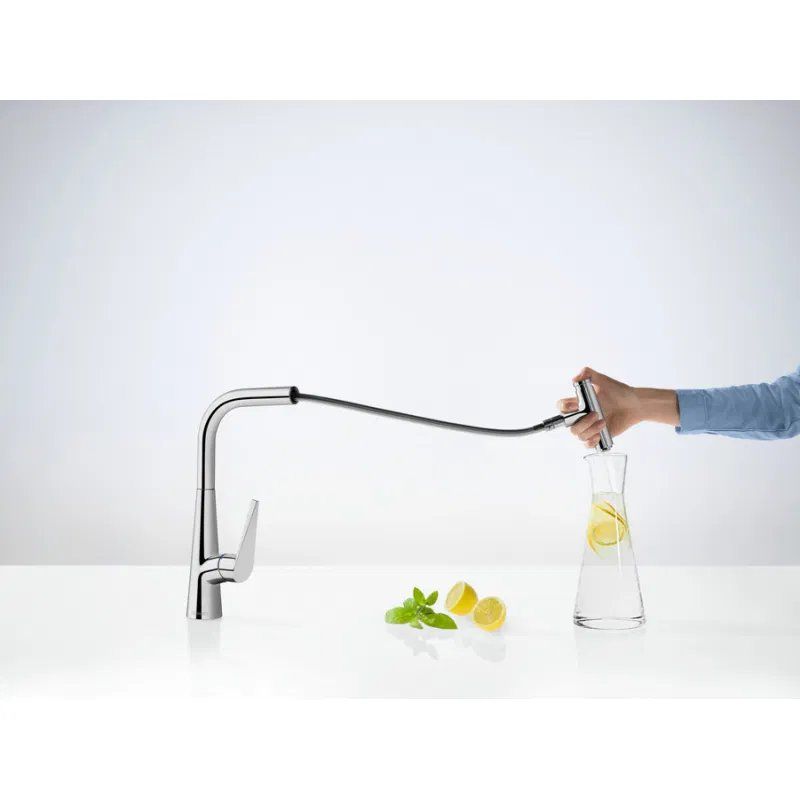Змішувач для кухні Hansgrohe Talis Select хром 72821000 з висувною лійкою