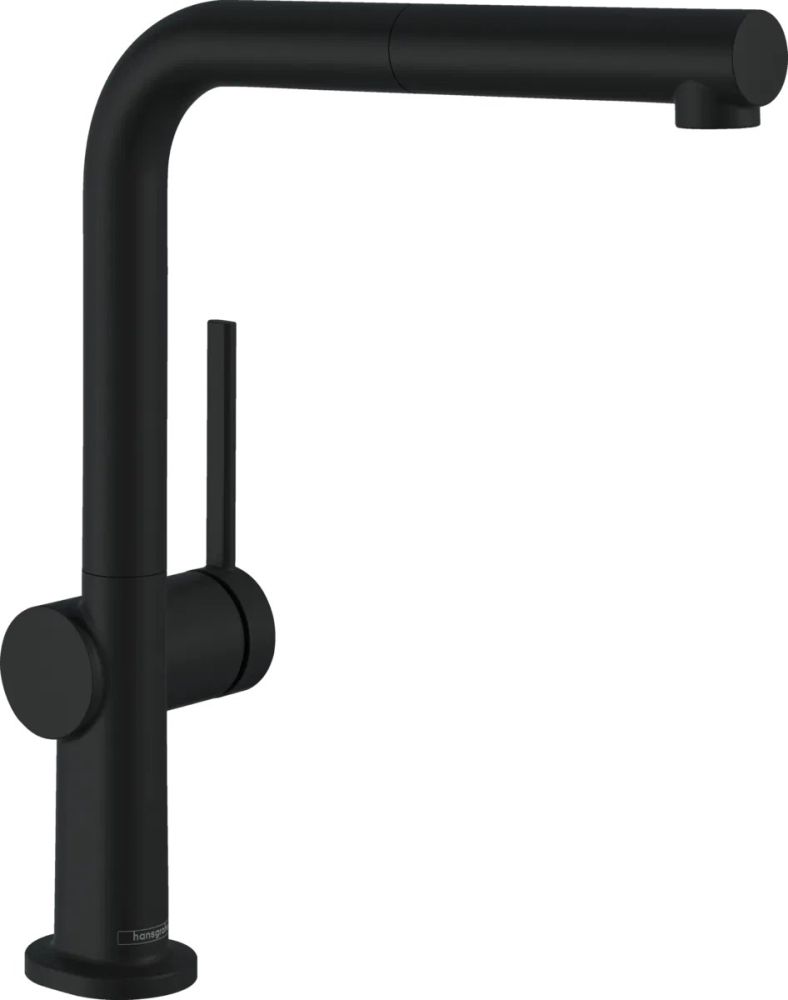 Змішувач для кухні Hansgrohe Talis M54 чорний матовий 72845670 з висувною лійкою