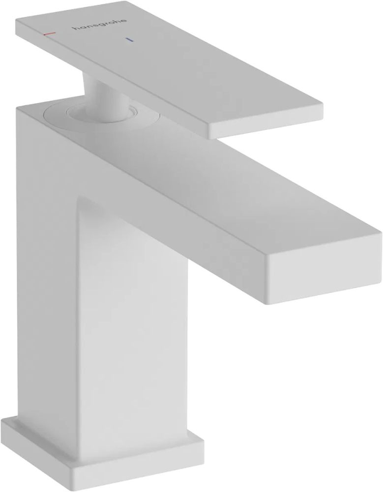 Змішувач для раковини Hansgrohe Tecturis E білий матовий 73001700