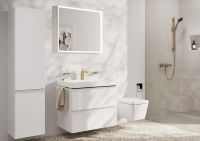 Змішувач для раковини Hansgrohe Tecturis E бронза 73011140
