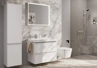 Змішувач для раковини Hansgrohe Tecturis E білий матовий 73011700