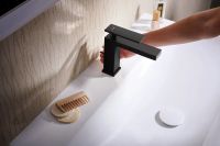 Смеситель для раковины Hansgrohe Tecturis E белый матовый 73012700
