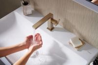 Змішувач для раковини Hansgrohe Tecturis E бронза 73021140