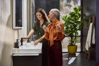 Смеситель для раковины Hansgrohe Tecturis E черный матовый 73021670