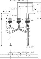 Змішувач для раковини Hansgrohe Tecturis E чорний матовий 73030670