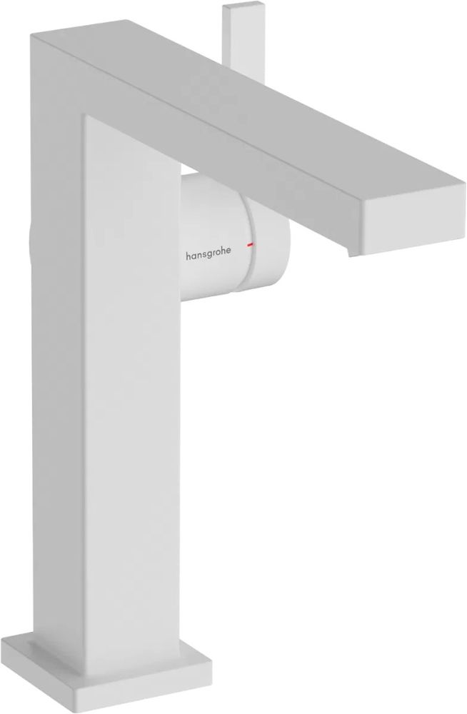 Смеситель для раковины Hansgrohe Tecturis E белый матовый 73040700