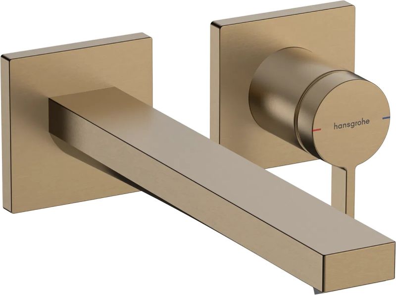 Змішувач для раковини Hansgrohe Tecturis E бронза 73051140