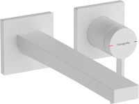 Змішувач для раковини Hansgrohe Tecturis E білий матовий 73051700