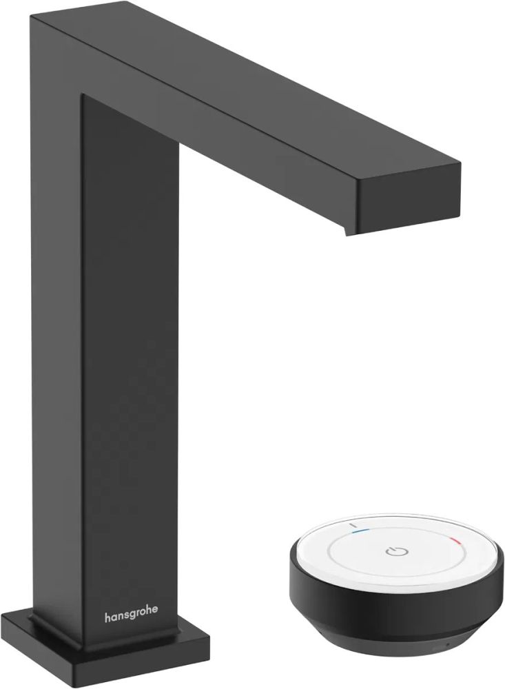 Смеситель для раковины Hansgrohe Tecturis E черный матовый 73053670