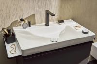 Смеситель для раковины Hansgrohe Tecturis E черный матовый 73053670