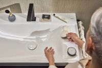 Смеситель для раковины Hansgrohe Tecturis E черный матовый 73053670