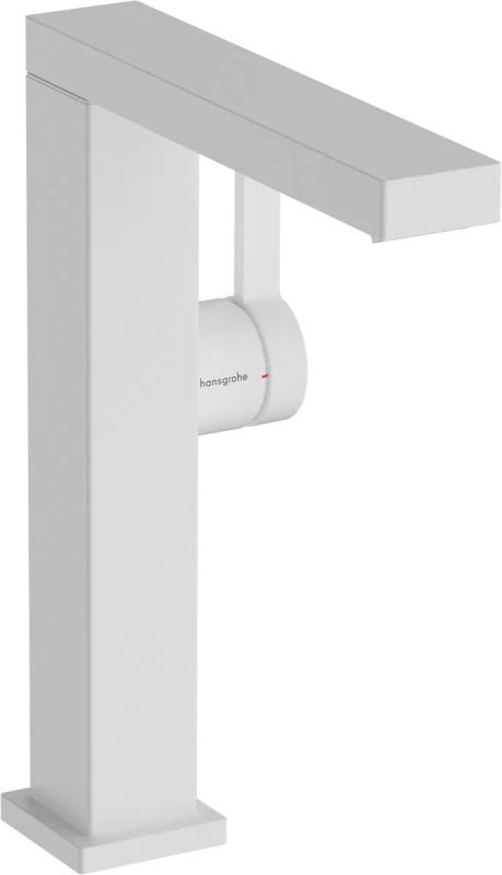 Змішувач для раковини Hansgrohe Tecturis E білий матовий 73060700