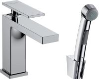 Змішувач для раковини Hansgrohe Tecturis E хром 73210000 з гігієнічним душем