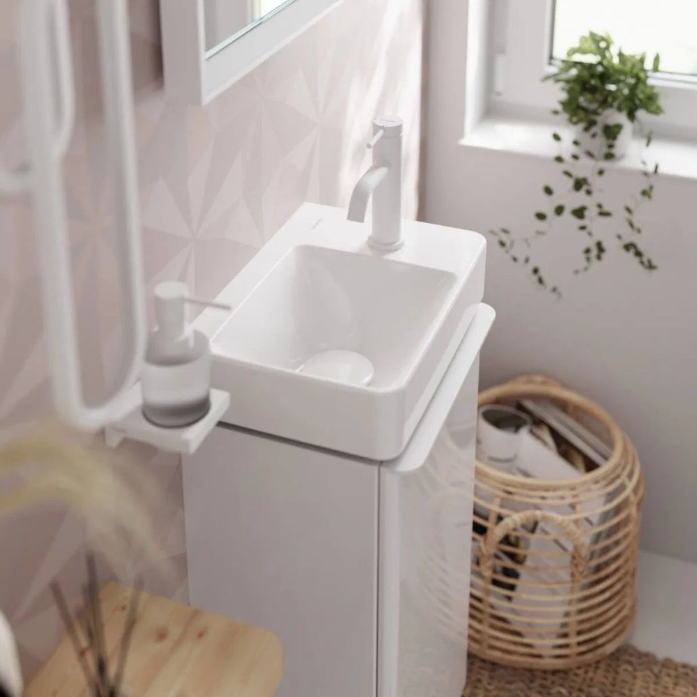 Змішувач для раковини Hansgrohe Tecturis S білий матовий 73312700