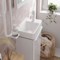 Змішувач для раковини Hansgrohe Tecturis S білий матовий 73312700