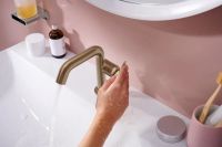 Змішувач для раковини Hansgrohe Tecturis S бронза 73321140