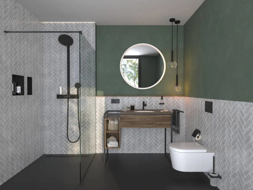 Змішувач для раковини Hansgrohe Tecturis S чорний матовий 73321670