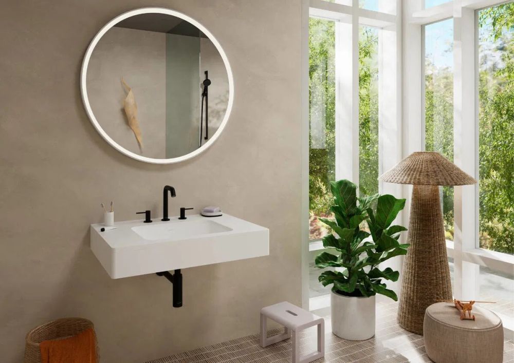 Змішувач для раковини Hansgrohe Tecturis S чорний матовий 73330670