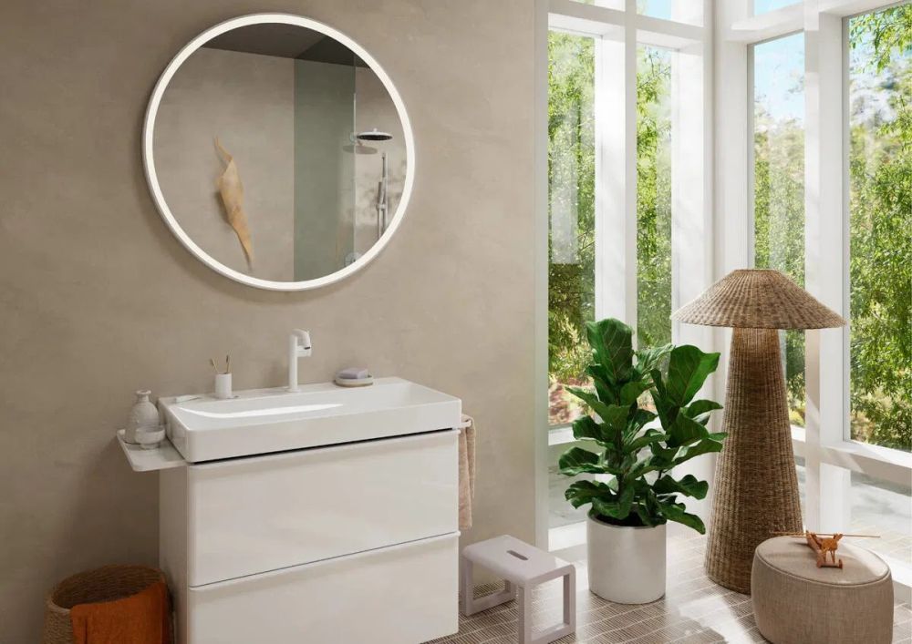 Змішувач для раковини Hansgrohe Tecturis S білий матовий 73341700