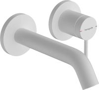 Змішувач для раковини Hansgrohe Tecturis S білий матовий 73350700