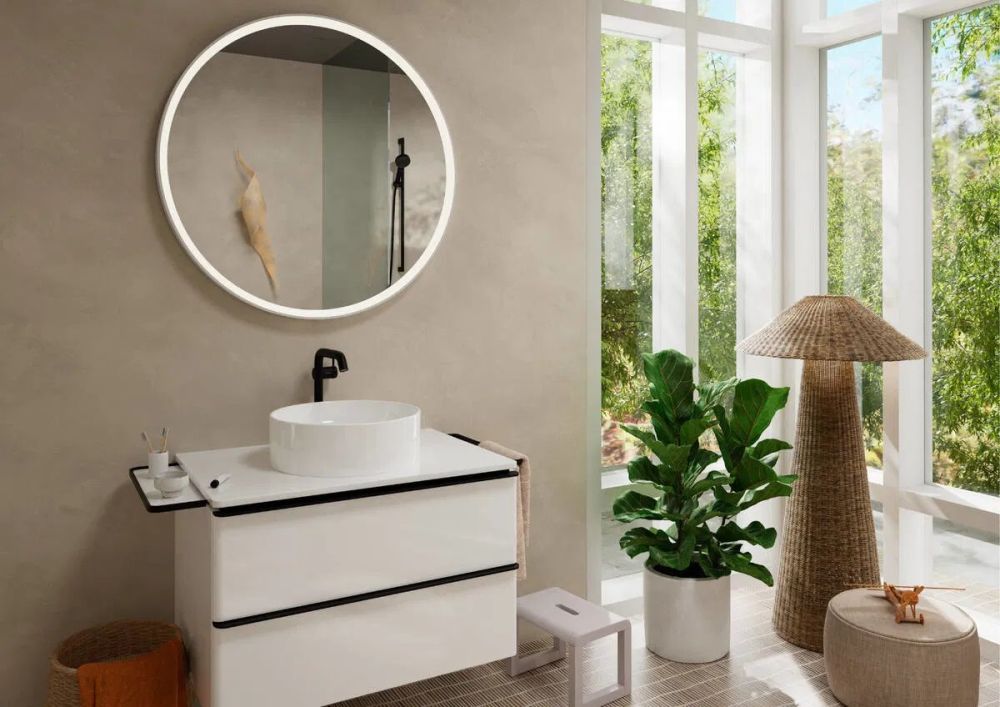 Смеситель для раковины Hansgrohe Tecturis S черный матовый 73370670