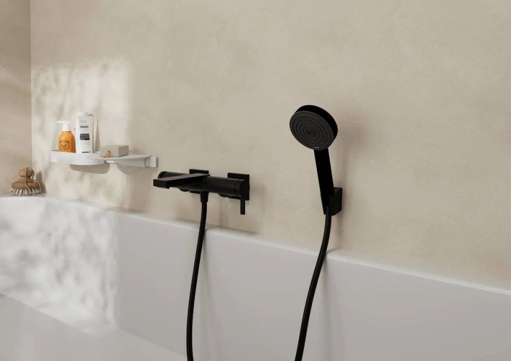 Змішувач для ванни Hansgrohe Tecturis E чорний матовий 73420670
