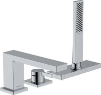 Смеситель на борт ванны Hansgrohe Tecturis E хром 73443000 с душевым гарнитуром
