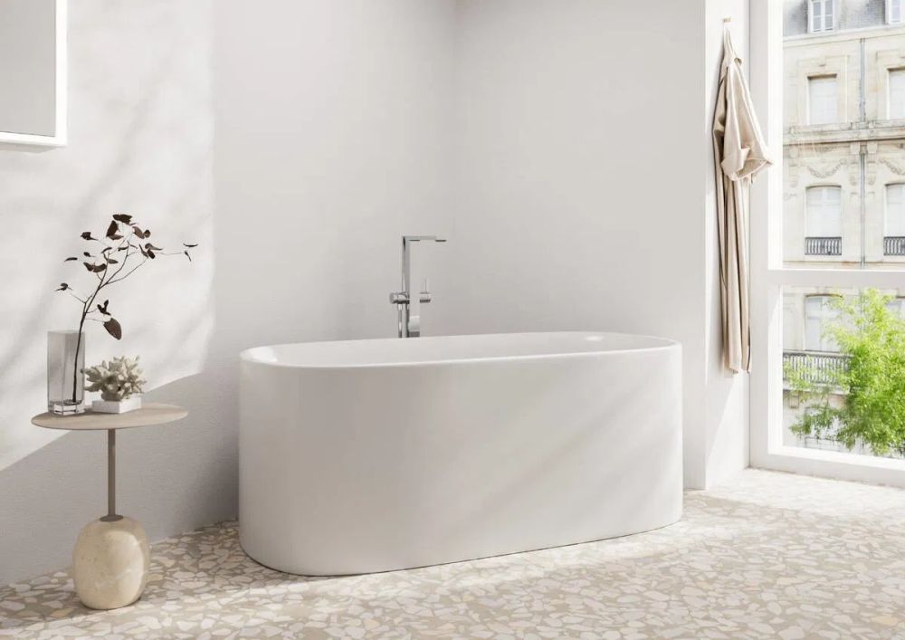 Змішувач для ванни Hansgrohe Tecturis E хром 73445000 на підлогу