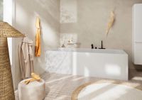 Смеситель на борт ванны Hansgrohe Tecturis S черный матовый 73447670 с душевым гарнитуром