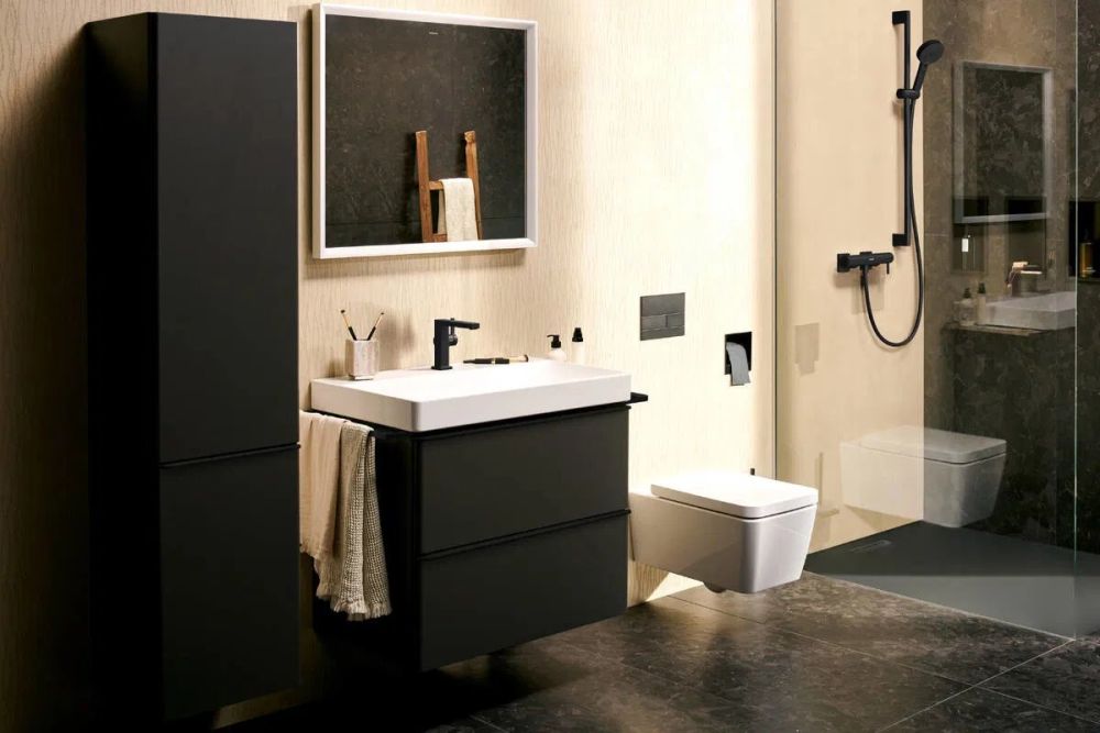 Смеситель для душа Hansgrohe Tecturis S черный матовый 73622670