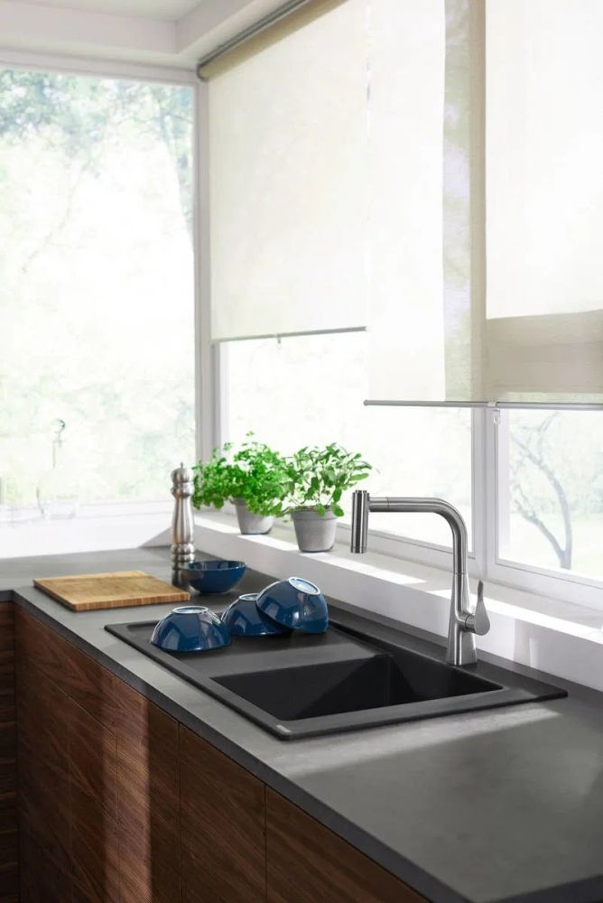 Змішувач для кухні Hansgrohe Metris M71 сталь 73800800