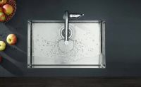Змішувач для кухні Hansgrohe Metris Select M71 сталь 73803800 з висувною лійкою