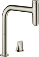Смеситель для кухни Hansgrohe Metris Select M71 хром 73804800 с выдвижной лейкой