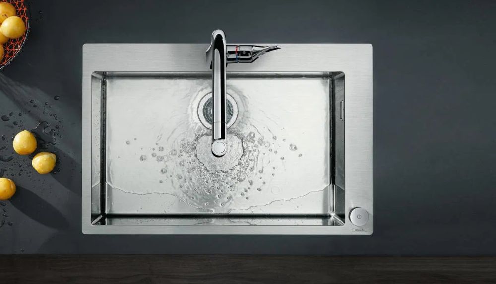 Смеситель для кухни Hansgrohe Metris Select M71 хром 73804800 с выдвижной лейкой