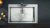 Змішувач для кухні Hansgrohe Metris Select M71 хром 73806000 з висувною лійкою