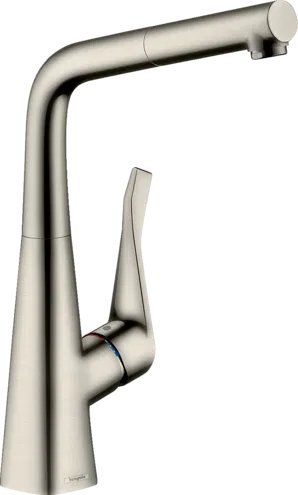 Смеситель для кухни Hansgrohe Metris M71 сталь 73812800