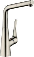 Смеситель для кухни Hansgrohe Metris M71 сталь 73812800