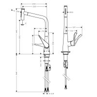 Смеситель для раковины Hansgrohe Metris Select M71 хром 73820000