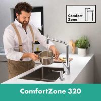 Смеситель для раковины Hansgrohe Metris Select M71 хром 73820000