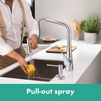 Смеситель для раковины Hansgrohe Metris Select M71 хром 73820000