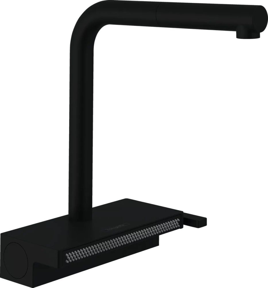 Змішувач для кухні Hansgrohe Aquno Select M81 чорний матовий 73830670 з висувною лійкою