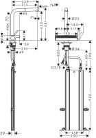 Змішувач для кухні Hansgrohe Aquno Select M81 чорний матовий 73830670 з висувною лійкою