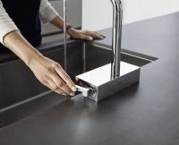Змішувач для кухні Hansgrohe Aquno Select M81 чорний матовий 73830670 з висувною лійкою