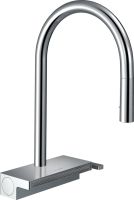 Змішувач для кухні Hansgrohe Aquno Select M81 хром 73831000 з висувною лійкою