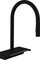 Змішувач для кухні Hansgrohe Aquno Select M81 чорний матовий 73831670 з висувною лійкою