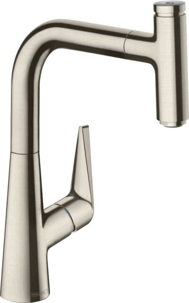 Змішувач для кухні Hansgrohe Talis Select M51 сталь 73852800 з висувною лійкою