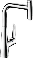 Змішувач для кухні Hansgrohe Talis Select M51 хром 73867000 з висувною лійкою