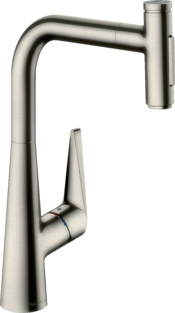Смеситель для кухни Hansgrohe Talis Select M51 сталь 73867800 с выдвижной лейкой